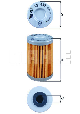Filtr oleju MAHLE OX 439D