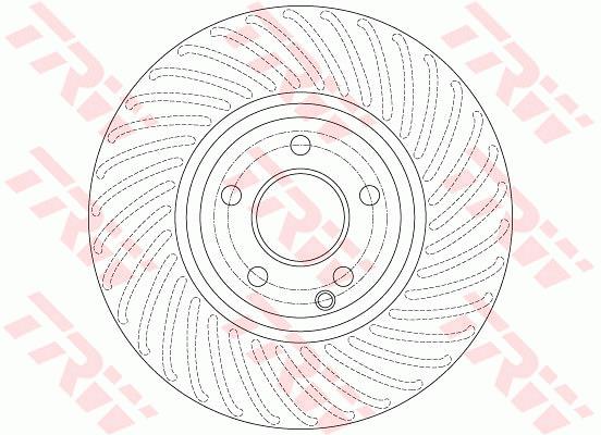 Tarcza hamulcowa TRW DF6195S