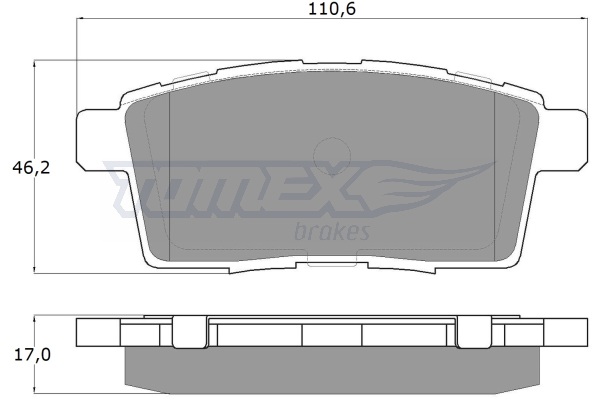 Klocki hamulcowe TOMEX BRAKES TX 17-43