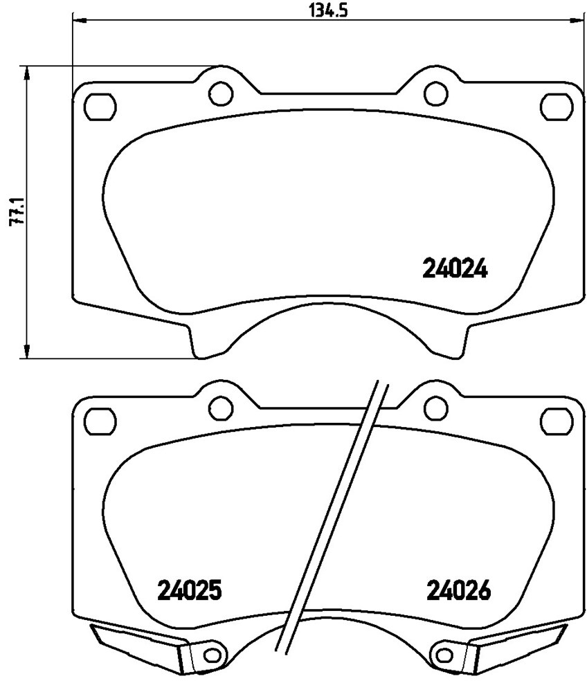 Klocki hamulcowe BREMBO P 83 102