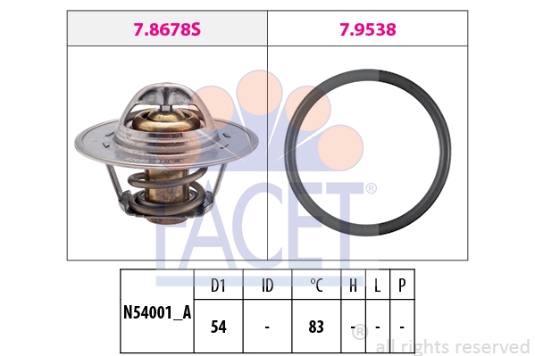Termostat FACET 7.8678