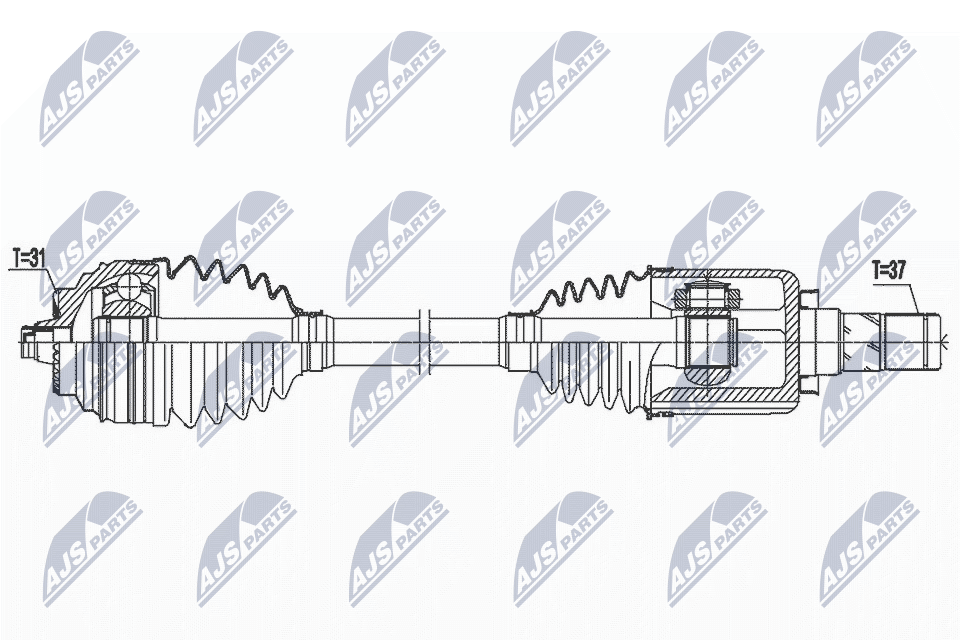 Wał napędowy NTY NPW-BM-166