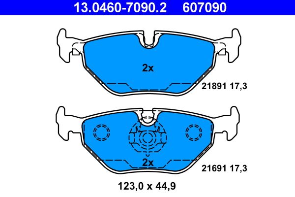 Klocki hamulcowe ATE 13.0460-7090.2