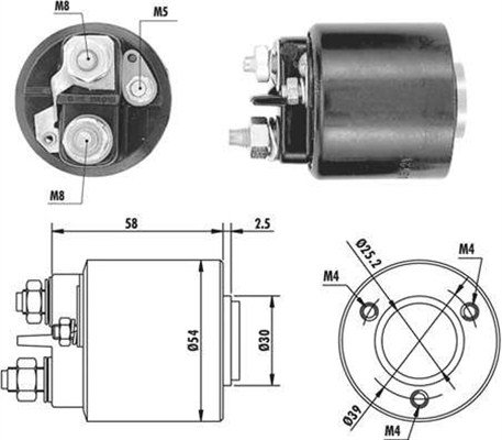 Elektromagnes rozrusznika MAGNETI MARELLI 940113050059