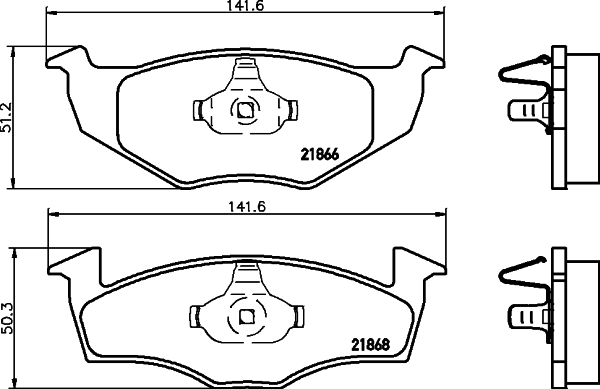 Klocki hamulcowe HELLA 8DB 355 007-891