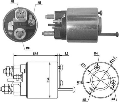 Elektromagnes rozrusznika MAGNETI MARELLI 940113050066