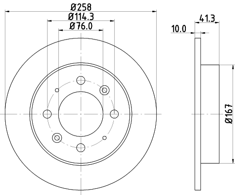 Tarcza hamulcowa HELLA PAGID 8DD 355 111-451