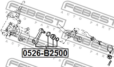 Drążek kolumny kierowniczej FEBEST 0526-B2500