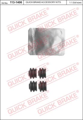 Zestaw naprawczy zacisk hamulcowy QUICK BRAKE 113-1406