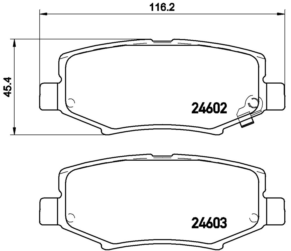 Klocki hamulcowe BREMBO P 18 024