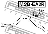 Guma stabilizatora FEBEST MSB-EA2R