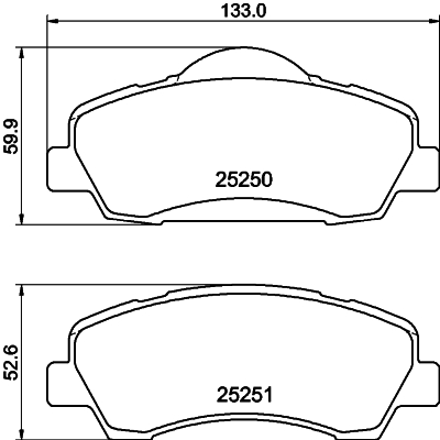 Klocki hamulcowe HELLA 8DB 355 040-561