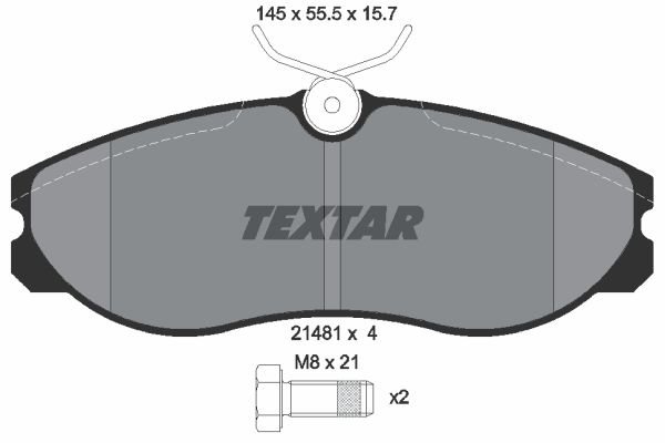 Klocki hamulcowe TEXTAR 2148101