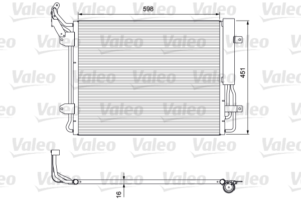 Skraplacz klimatyzacji VALEO 814091