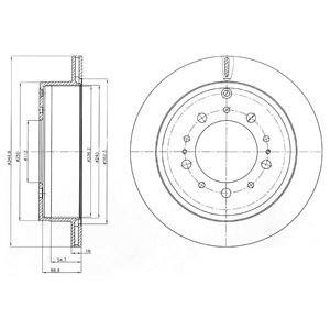 Tarcza hamulcowa DELPHI BG4275