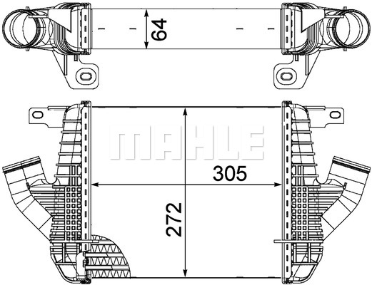 Chłodnica powietrza intercooler MAHLE CI 237 000P