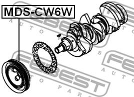 Koło pasowe wału korbowego FEBEST MDS-CW6W
