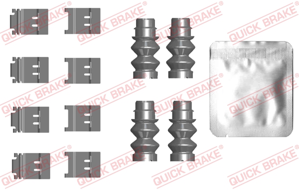Zestaw akcesoriów montażowych  klocków hamulcowych QUICK BRAKE 109-0124