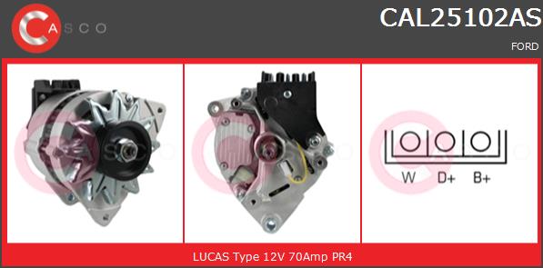 Alternator CASCO CAL25102AS