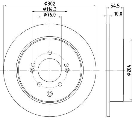 Tarcza hamulcowa HELLA 8DD 355 126-671
