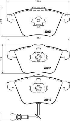Klocki hamulcowe HELLA 8DB 355 010-351