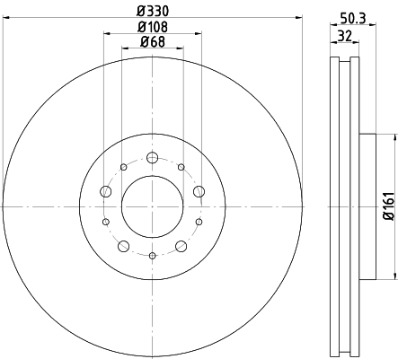 Tarcza hamulcowa HELLA 8DD 355 115-591