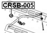 Guma stabilizatora FEBEST CRSB-005
