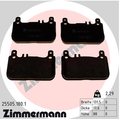 Klocki hamulcowe ZIMMERMANN 25505.180.1
