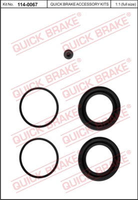 Zestaw naprawczy zacisku hamulcowego QUICK BRAKE 114-0067