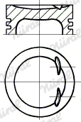 Tłok NÜRAL 87-438507-00