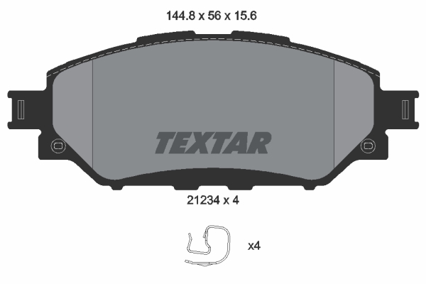 Klocki hamulcowe TEXTAR 2123401