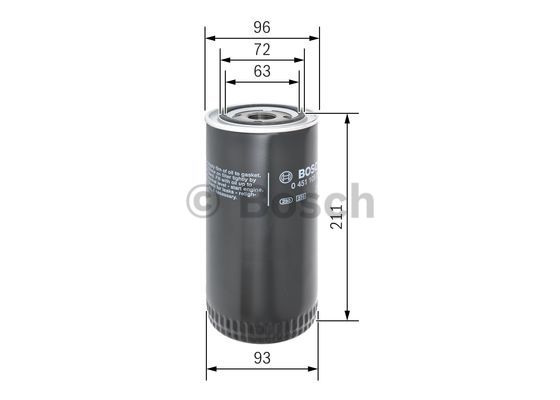 Filtr oleju BOSCH 0 451 105 067