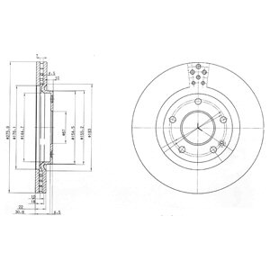 Tarcza hamulcowa DELPHI BG3829