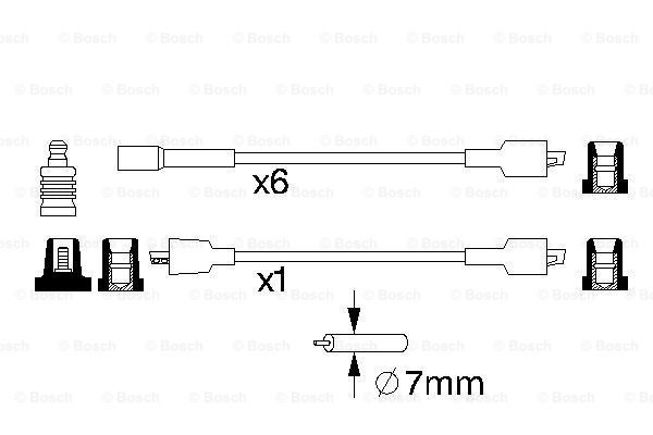 Przewody zapłonowe BOSCH 0 986 357 011