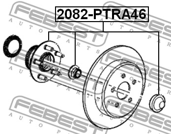 Piasta koła FEBEST 2082-PTRA46