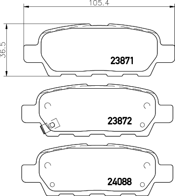 Klocki hamulcowe HELLA 8DB 355 010-241
