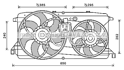 Wentylator AVA QUALITY COOLING FD7579