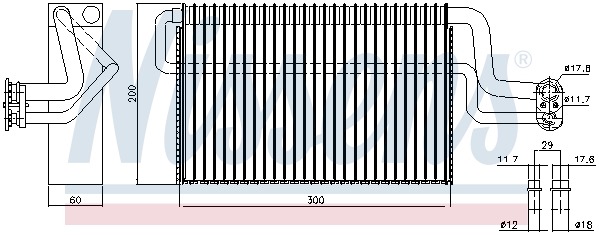 Parownik klimatyzacji NISSENS 92306