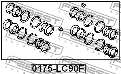 Zestaw naprawczy zacisku FEBEST 0175-LC90F