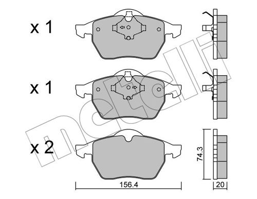 Klocki hamulcowe METELLI 22-0181-1