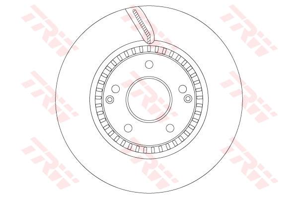 Tarcza hamulcowa TRW DF6884S