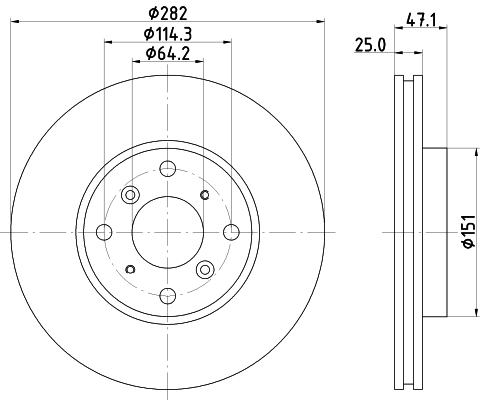 Tarcza hamulcowa HELLA 8DD 355 108-131