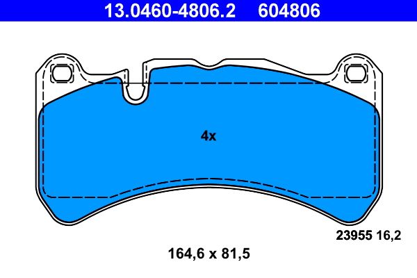 Klocki hamulcowe ATE 13.0460-4806.2