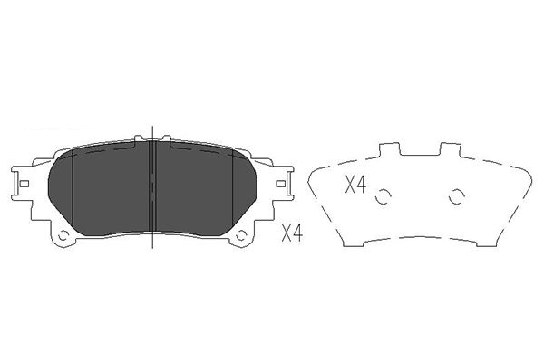 Klocki hamulcowe KAVO PARTS KBP-9111
