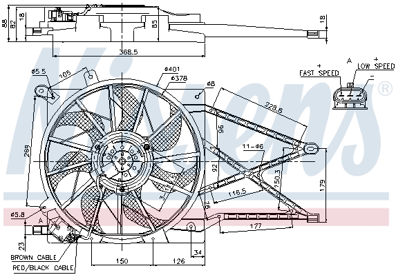 Wentylator NISSENS 85185