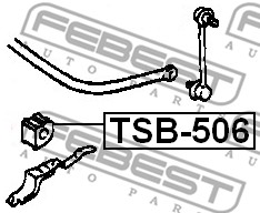 Guma stabilizatora FEBEST TSB-506