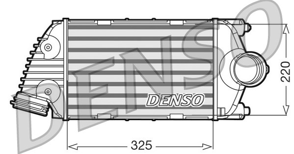 Chłodnica powietrza intercooler DENSO DIT28016