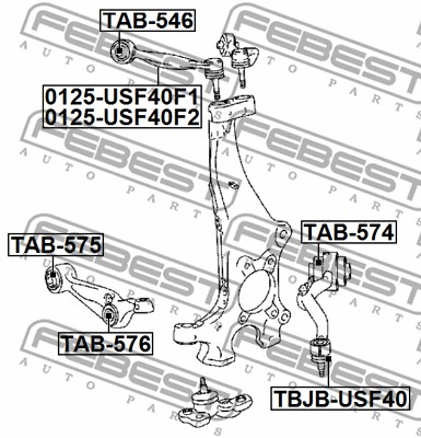 Tuleja wahacza FEBEST TAB-574