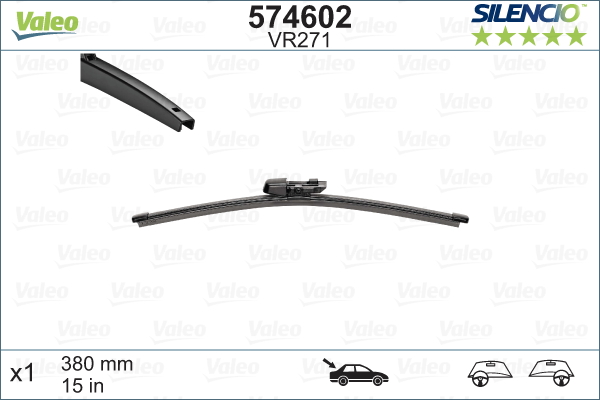 Pióro wycieraczki VALEO 574602