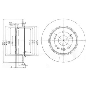 Tarcza hamulcowa DELPHI BG3979